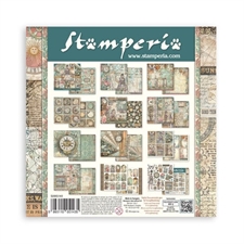 Stamperia Paper Pack 8x8" - Gardens of Time (lille)